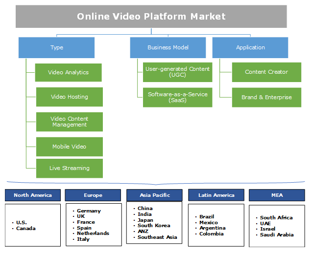Online video platform market